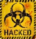 Computer virus sign Royalty Free Stock Photo