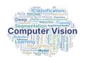 Computer Vision Word Cloud. Core Concepts Of Artificial Intelligence, Object Recognition, Image Analysis, Deep Learning, And Royalty Free Stock Photo