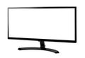 Computer widescreen monitor isolated Royalty Free Stock Photo