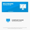 Computer, Wifi, Service SOlid Icon Website Banner and Business Logo Template