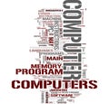 Computer word collage Royalty Free Stock Photo