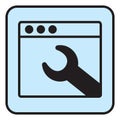 Computer wrench, icon