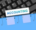 Computerized Accounting Digital Bookkeeping Audit 3d Rendering Royalty Free Stock Photo