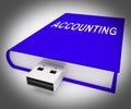 Computerized Accounting Digital Bookkeeping Audit 3d Rendering Royalty Free Stock Photo