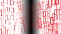 Computing numbers chaos, new technology data processing Royalty Free Stock Photo