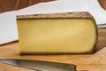 Comte an aged French cheese made from unpasteurized cow milk Royalty Free Stock Photo