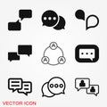 Comunication icon. Data Comunication Icon Collection icon vector Royalty Free Stock Photo