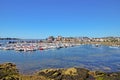 Concarneau`s Harbour and its Medieval part Ville Close which is a walled town on a long island in the centre of the harbour.