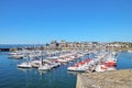 Concarneau`s Harbour and its Medieval part Ville Close which is a walled town on a long island in the centre of the harbour.