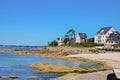 Concarneau`s Harbour and its Medieval part Ville Close which is a walled town on a long island in the centre of the harbour.