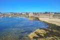 Concarneau`s Harbour and its Medieval part Ville Close which is a walled town on a long island in the centre of the harbour.