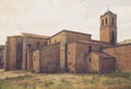 Concathedral of San Pedro at Soria Royalty Free Stock Photo