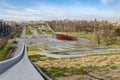 Concave roof-park of the modern building of the Museum of Ethnography, Budapest