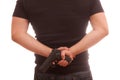 Concealed gun Royalty Free Stock Photo