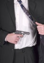 Concealed Weapon, Hand Gun, Pistol, Handgun Royalty Free Stock Photo