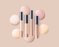 Concealer, foundation cosmetic ads template