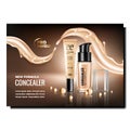 Concealer Makeup Cream Promotional Banner Vector