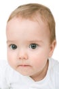 Concentrated baby Royalty Free Stock Photo