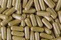 Concentrated herbal capsules of Moringa leaf fiber powder, as di