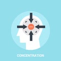 Concentration icon concept