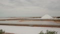 concentration ponds at the salt works in port hedland Royalty Free Stock Photo