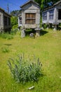 Concentrations of granaries from Beresmo Spain Royalty Free Stock Photo