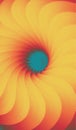 Concentric abstract pattern created from repetitive elements. 3d vector illustration