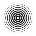 Concentric black lines. Vector illustration. EPS 10.