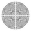 Concentric Circle Lines Pattern. Abstract Round Design Element Royalty Free Stock Photo