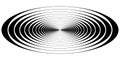 Concentric circle oval resonance waves