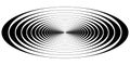 Concentric circle oval resonance waves