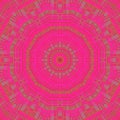 Concentric circle pattern magenta orange brown