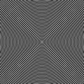 Concentric Circles. Abstract Black and White Graphics Royalty Free Stock Photo