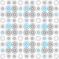 Abstract Concentric Circle Grid with Blue and Gray Tones Royalty Free Stock Photo