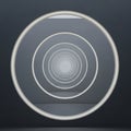 Concentric circles create an optical illusion, giving a sense of endless depth Royalty Free Stock Photo