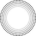 Concentric Circles . Dots in Circular Form