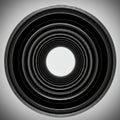 Concentric circles form a hypnotic tunnel-like structure, creating a sense of depth. Royalty Free Stock Photo