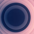 Concentric circles form a layered pattern, transitioning from a deep blue at the center to