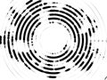 Concentric circles halftone background