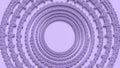 Concentric circles of ornate purple lace frames creating a hypnotic pattern circular Royalty Free Stock Photo