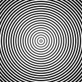 Concentric circles pattern. Abstract monochrome-geometric illustration.