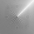 Concentric Circles Pattern with 3D Illusion Effect. Abstract Textured Background Royalty Free Stock Photo
