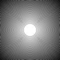 Concentric circles, radial lines patterns. Monochrome abstract Royalty Free Stock Photo