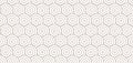 Concentric circles seamless geometric pattern, modern minimalistic abstract design background decoration