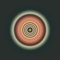 Concentric circles in soft pastel colors