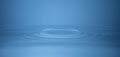 Concentric circles on still water surface