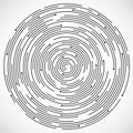 Concentric circulating, circle line and points. Abstract vortex line background. Vector illustration for design your website