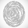 Concentric circulating, circle line and points. Abstract vortex line background. Vector illustration for design your website