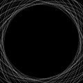 Concentric irregular circles, circular element with random scrib