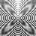 Concentric Radial Rings Pattern. Abstract Geometric Textured Background